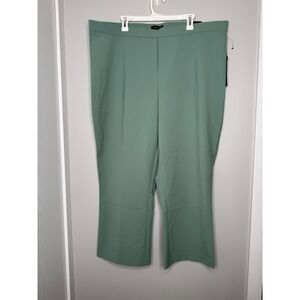 Rachel Zoe Green Ankle Pants | Size 3X Stretchy‎ Office Career Trousers NWT